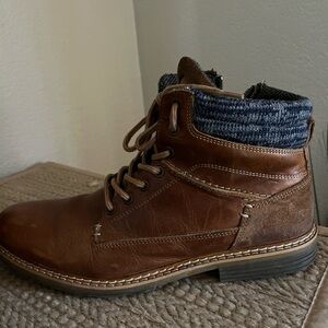 Men’s Freebird Brown Leather Pendleton Boots Size 10